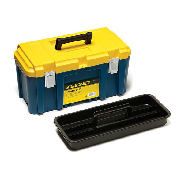 ארגז כלים עם אורגנייזר 16" + סגר אלומיניום דגם 054413