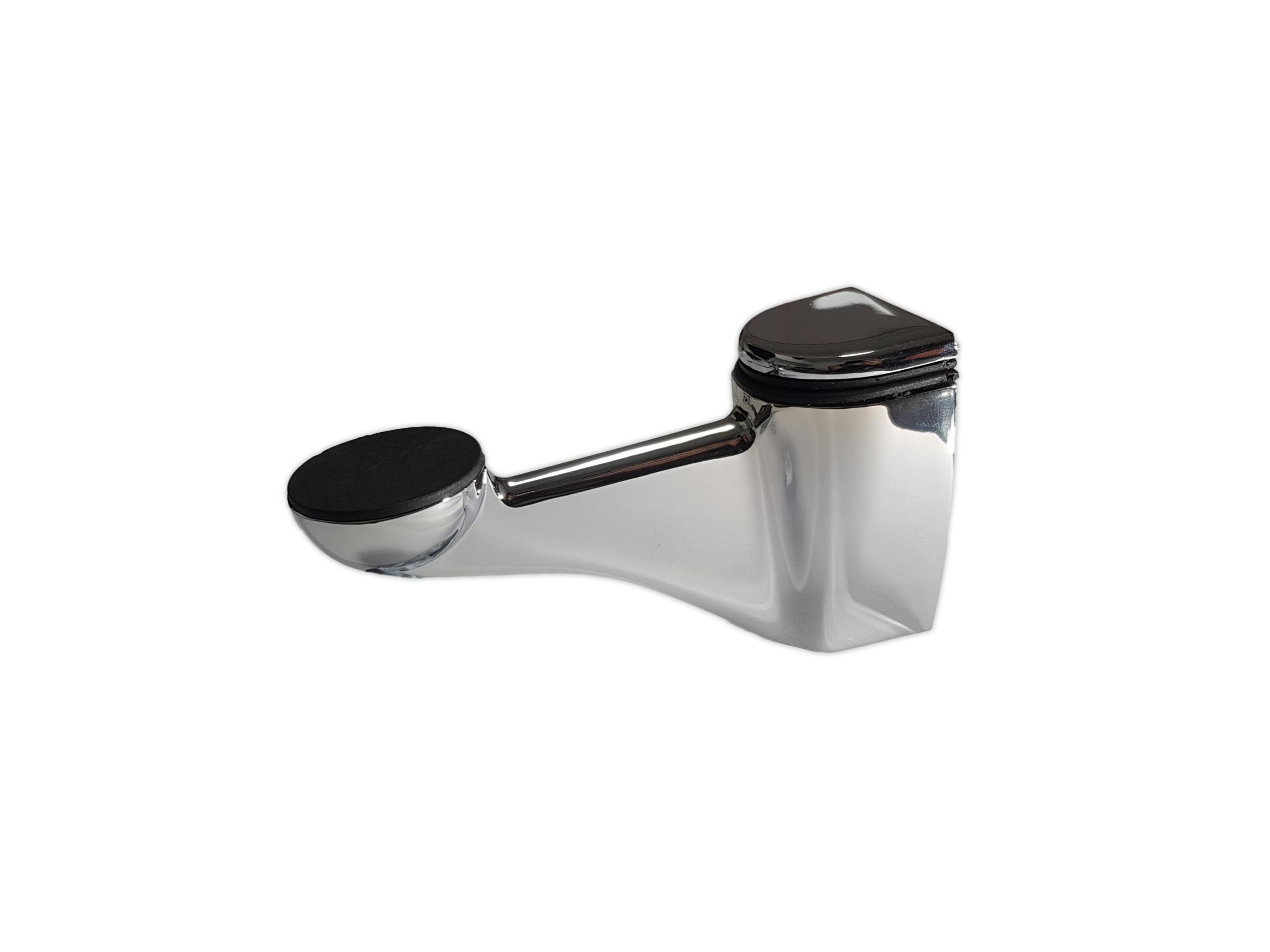 תומך + חובק מדף זכוכית יצוק 135 מ"מ