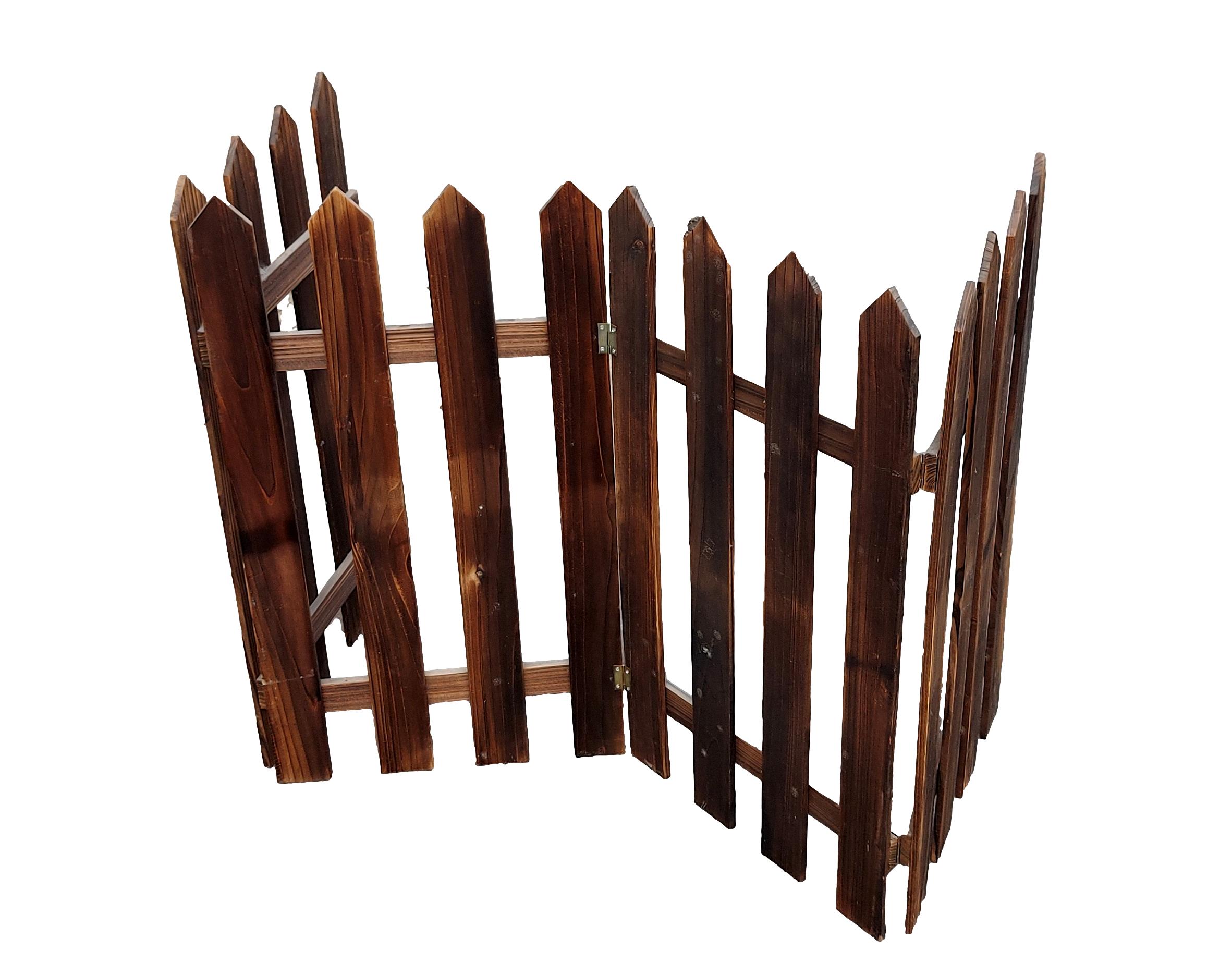 גדר עץ מתקפלת עם צירים 90/200 ס"מ