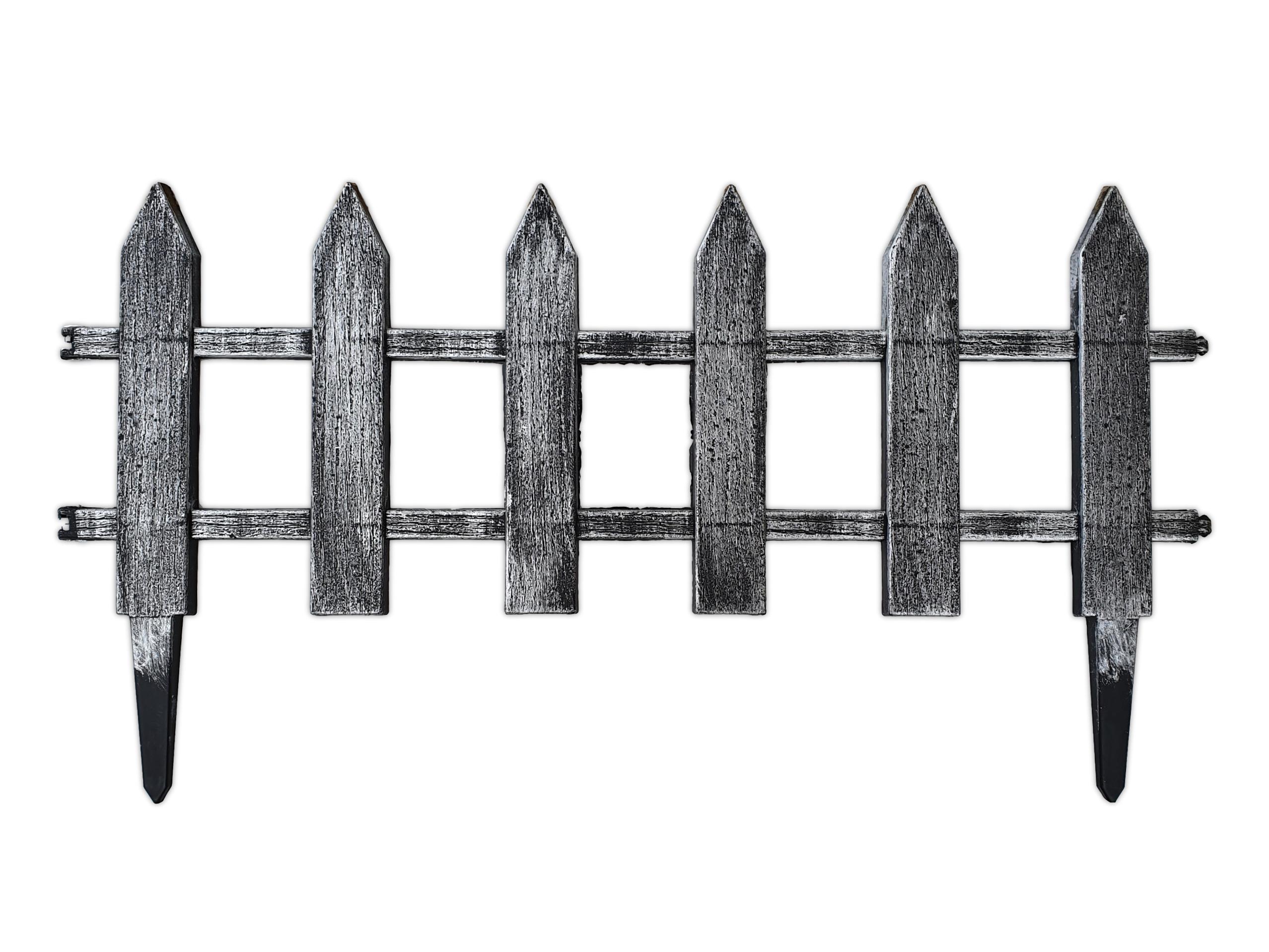 גדר פלסטיק סטנדרט עם דקרים לאדמה