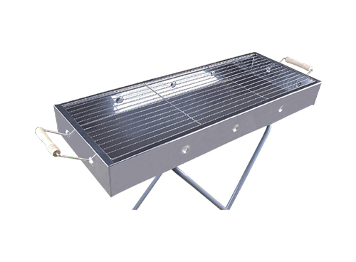 מנגל נירוסטה גדול עם רגליים מתקפלות