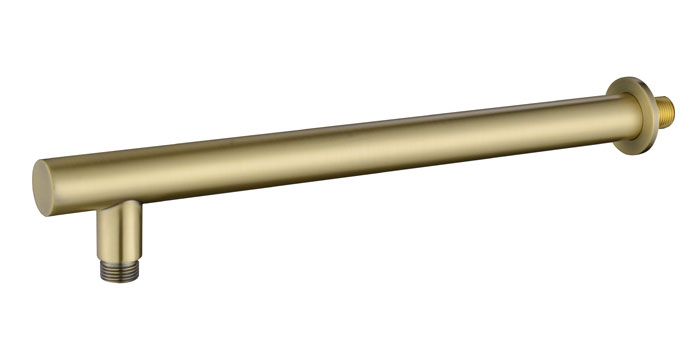  זרוע עגולה לראש מקלחת 400 מ"מ דגם 2334 זהב מוברש