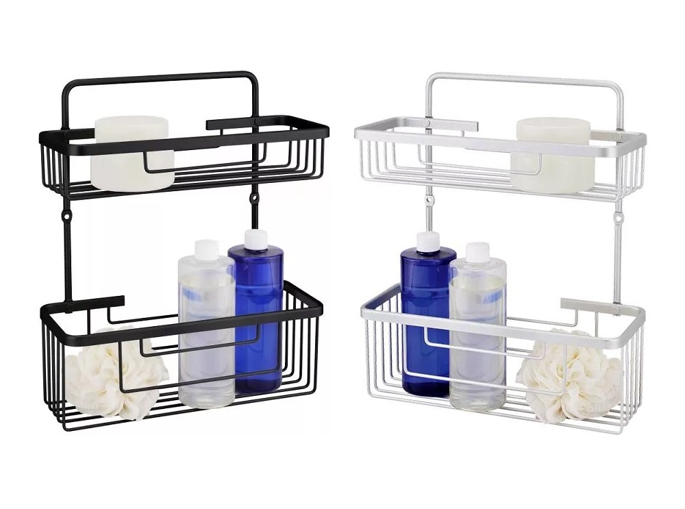 מדף מלבני דו קומתי למקלחת - טורינו מט