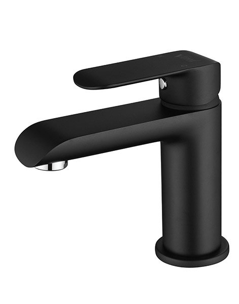 ברז נמוך לכיור רחצה דגם 8801 שחור מט 