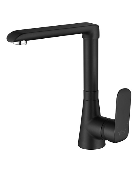 ברז קשת בינוני עם פיה מסתובבת דגם 8803 שחור מט