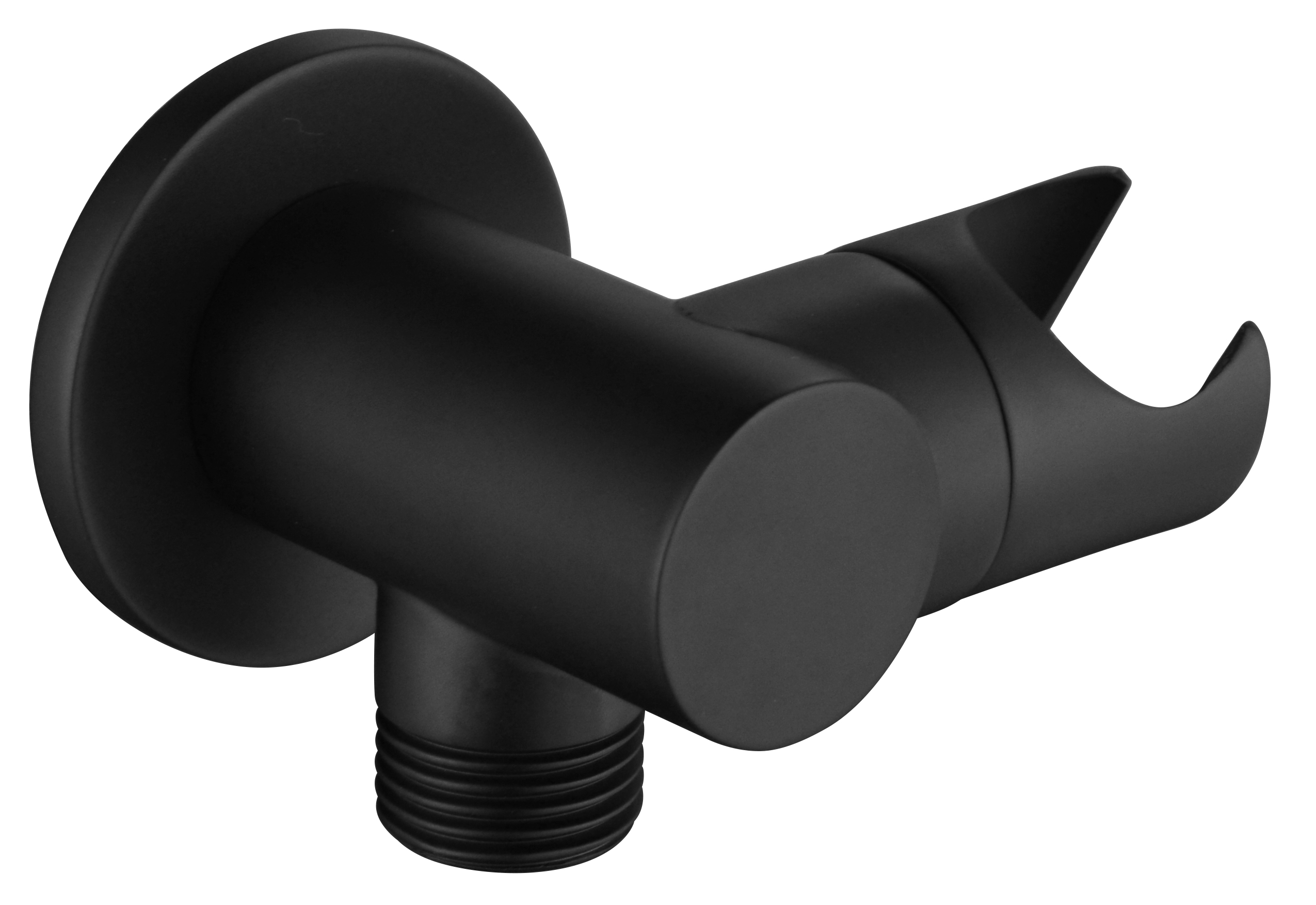 נקודת מים עגולה + מתלה דגם 0072 שחור מט 