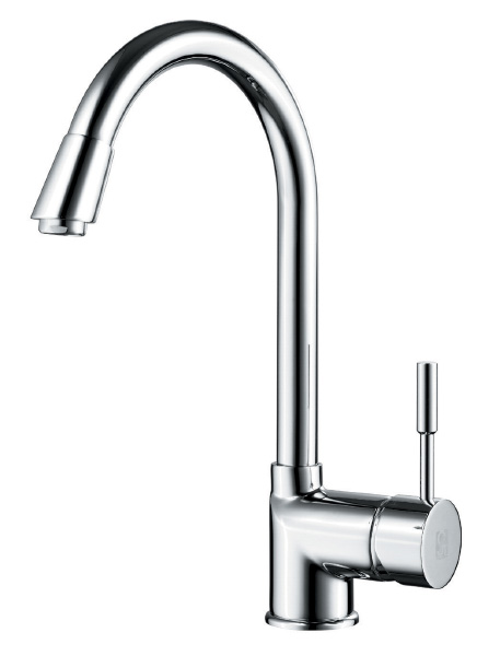 ברז קשת גבוה למטבח דגם 1223 ניקל  