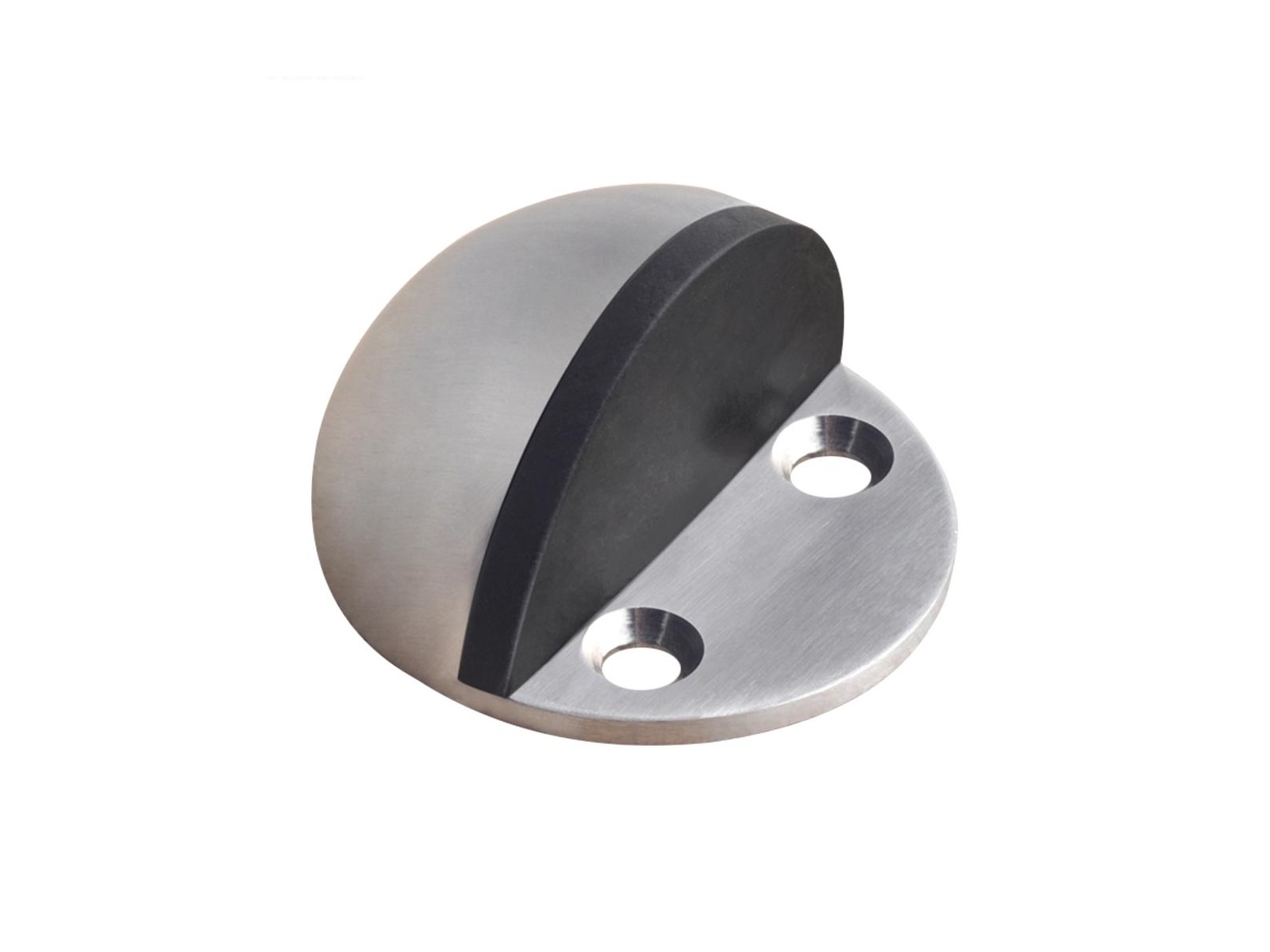 בולם דלת ניקל + גומי שחור - 2 ברגים