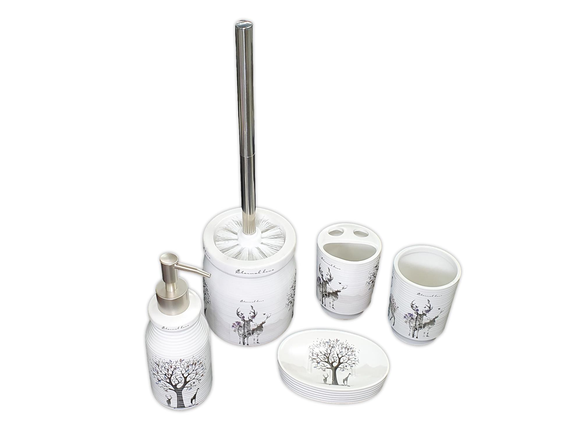 סט אביזרי אמבט 5 חלקים דגם שלכת