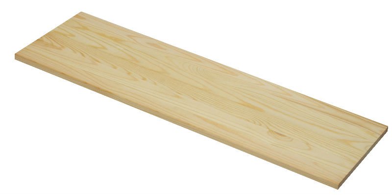 מדף עץ אורן מלא - 40/30 ס"מ