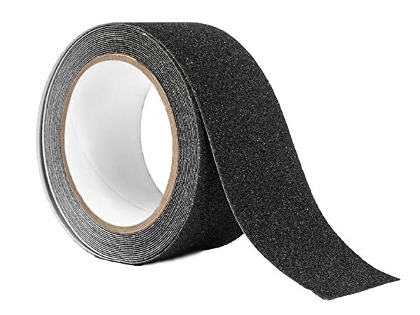 פס הדבקה נגד החלקה 5 מ' / 50 מ"מ - שחור