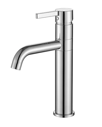 ברז פרח בינוני פיה מסתובבת ניקל דגם 8077