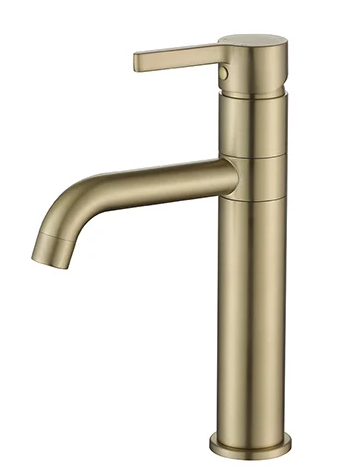 ברז פרח בינוני פיה מסתובבת 80774 זהב מוברש