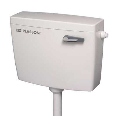 מיכל הדחה דואון - התקנה נמוכה - לבן/פרגמון