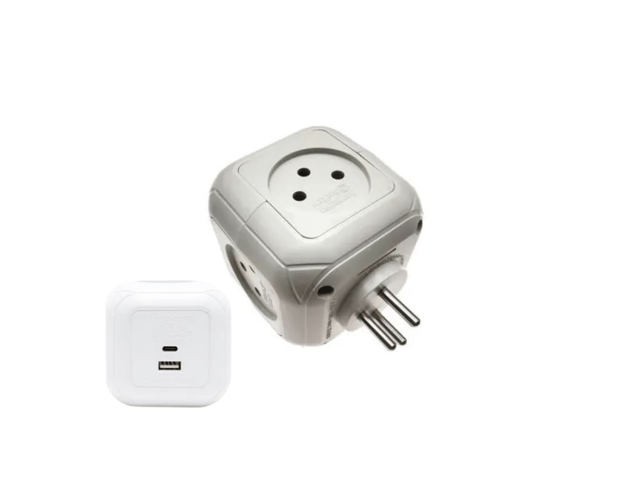 הקוביה החשמלית מפצל חשמל 1 ל -4 + USB + Type-C דגם SW CUB4UC